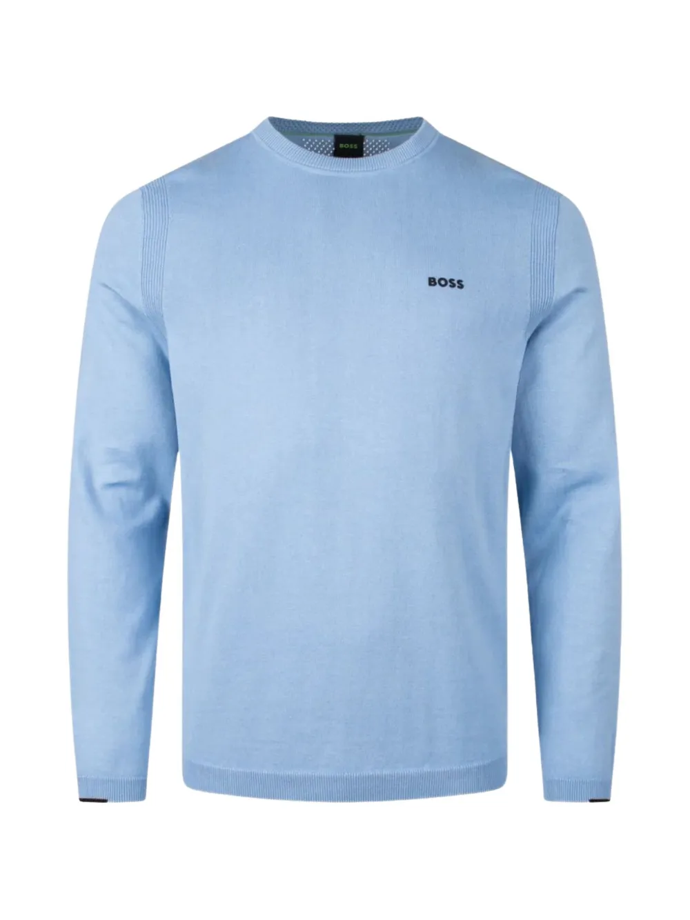 BOSS Ever X ribbed crew-neck jumper - Blu