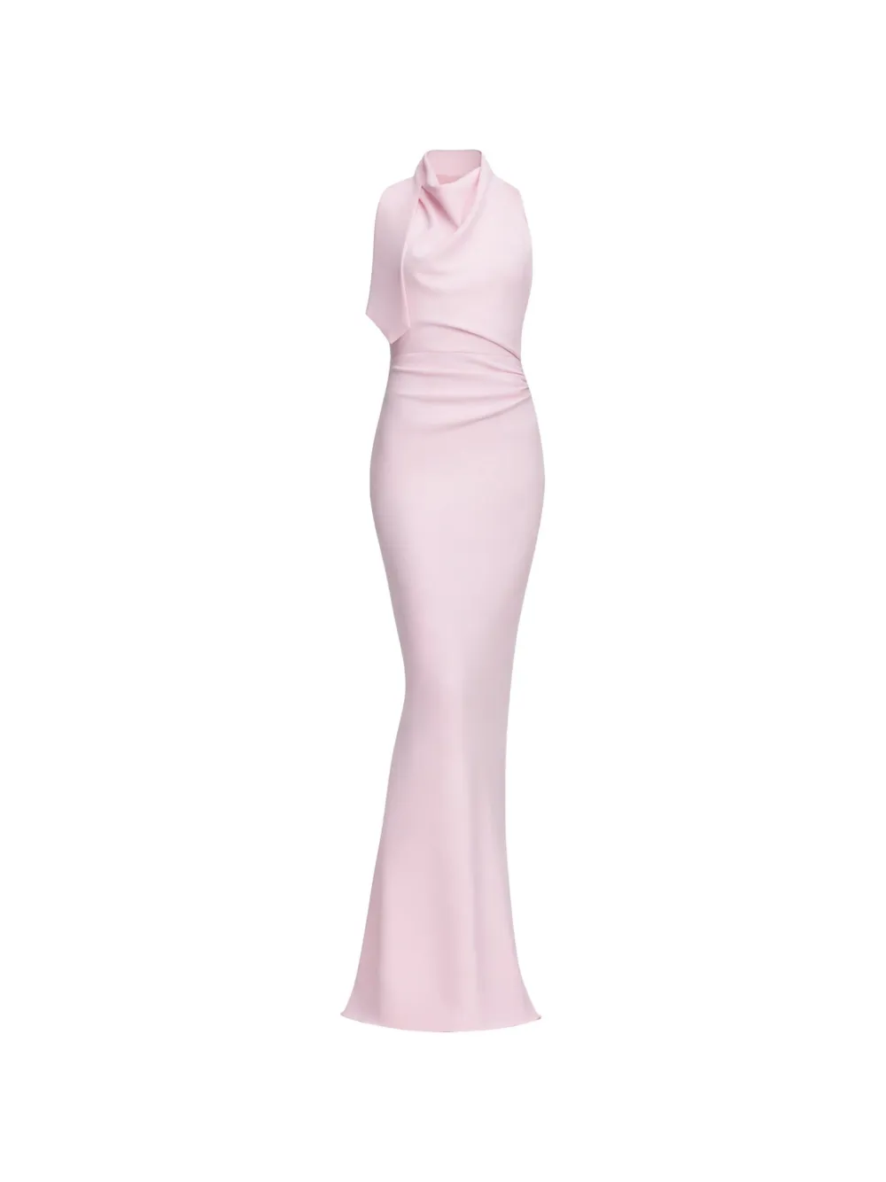 Self-Portrait cowl-neck draped maxi dress - Rosa