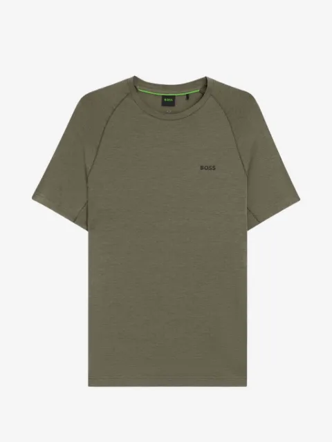 BOSS raglan-sleeve logo-print T-shirt