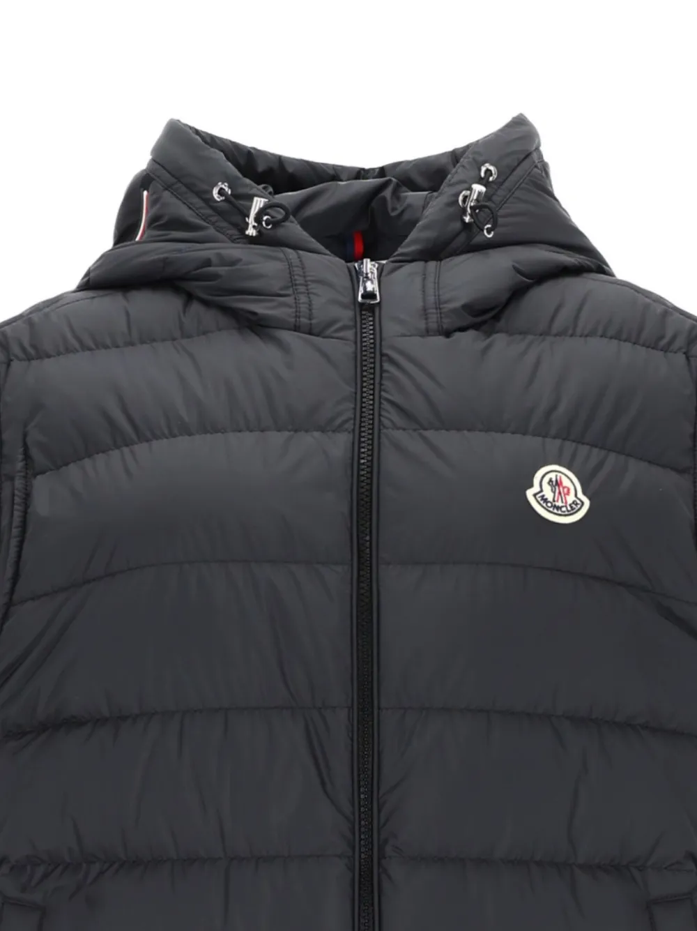 Moncler Gevoerd jack met capuchon Zwart
