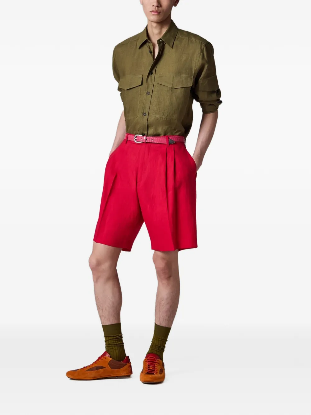 Paul Smith Geplooide shorts Roze