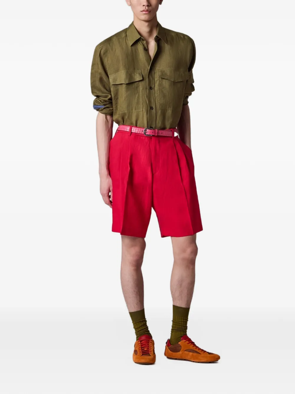 Paul Smith Geplooide shorts Roze