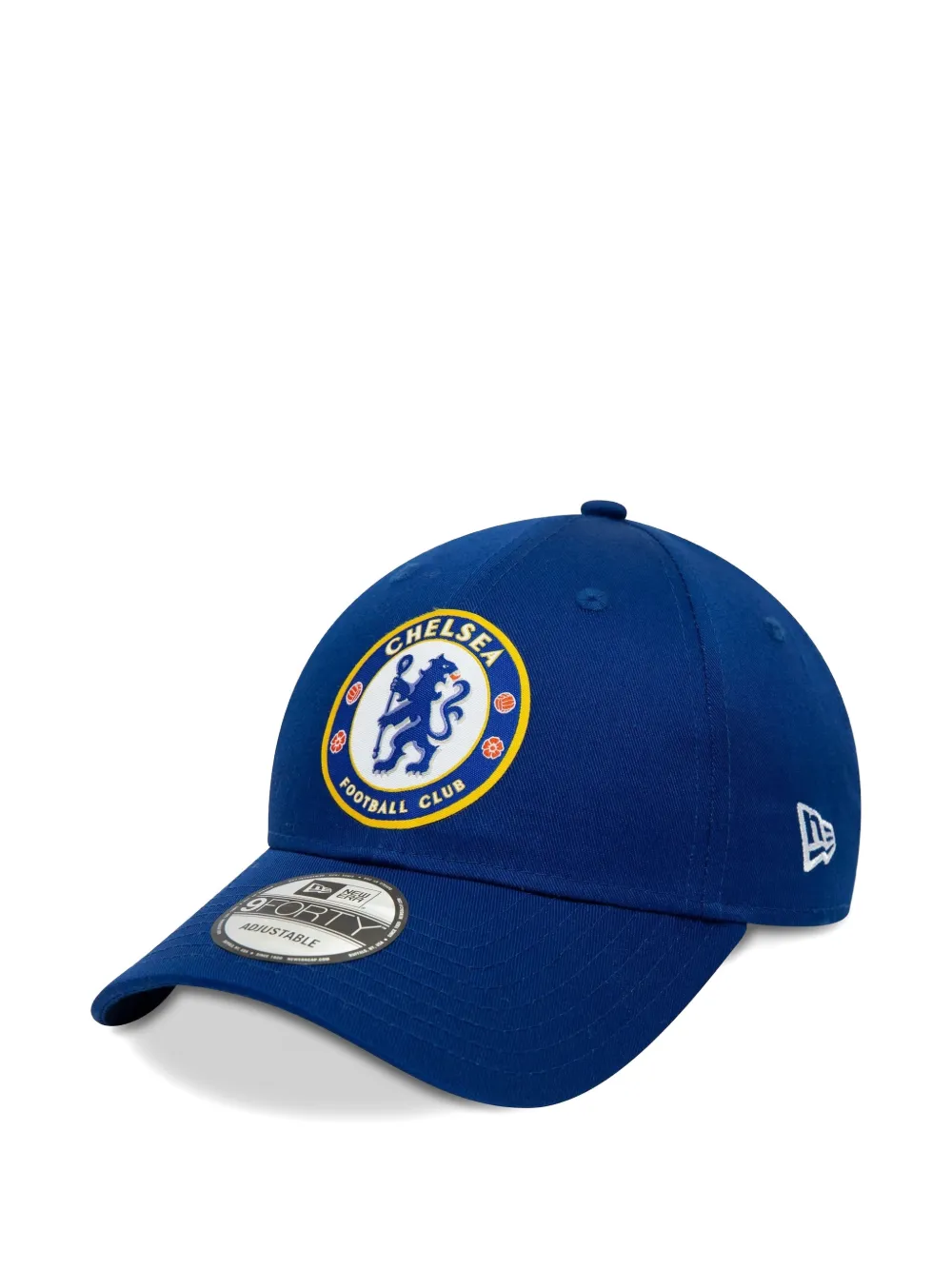 New Era Logo Patch Adjustable Strap Cap In Blue