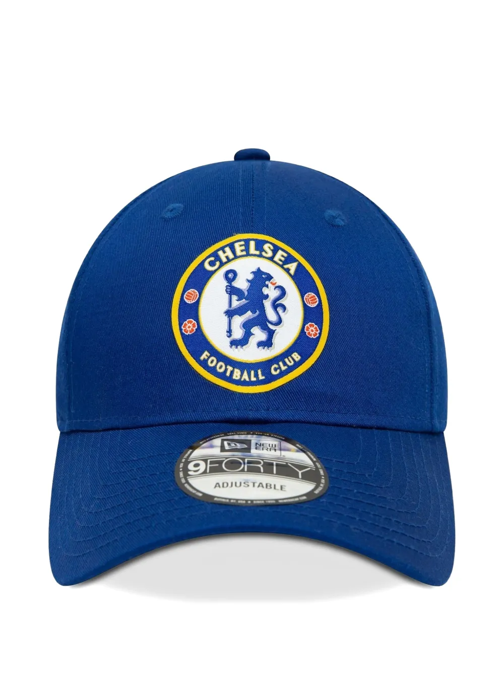 New Era Logo Patch Adjustable Strap Cap In Blue