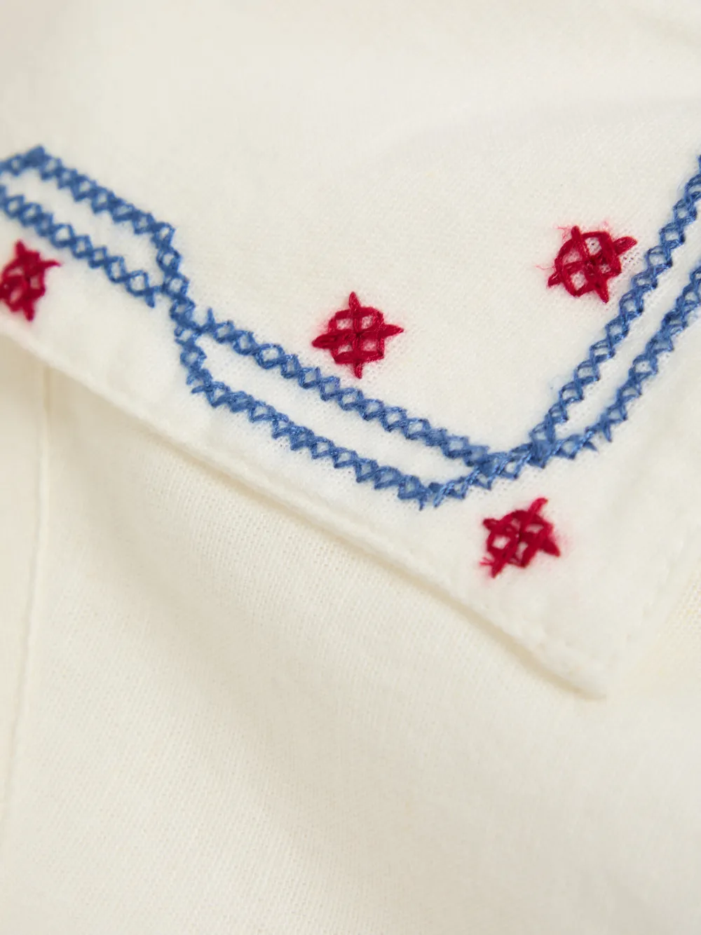  Wax London Didcot Embroidered Shirt - Neutrals 
