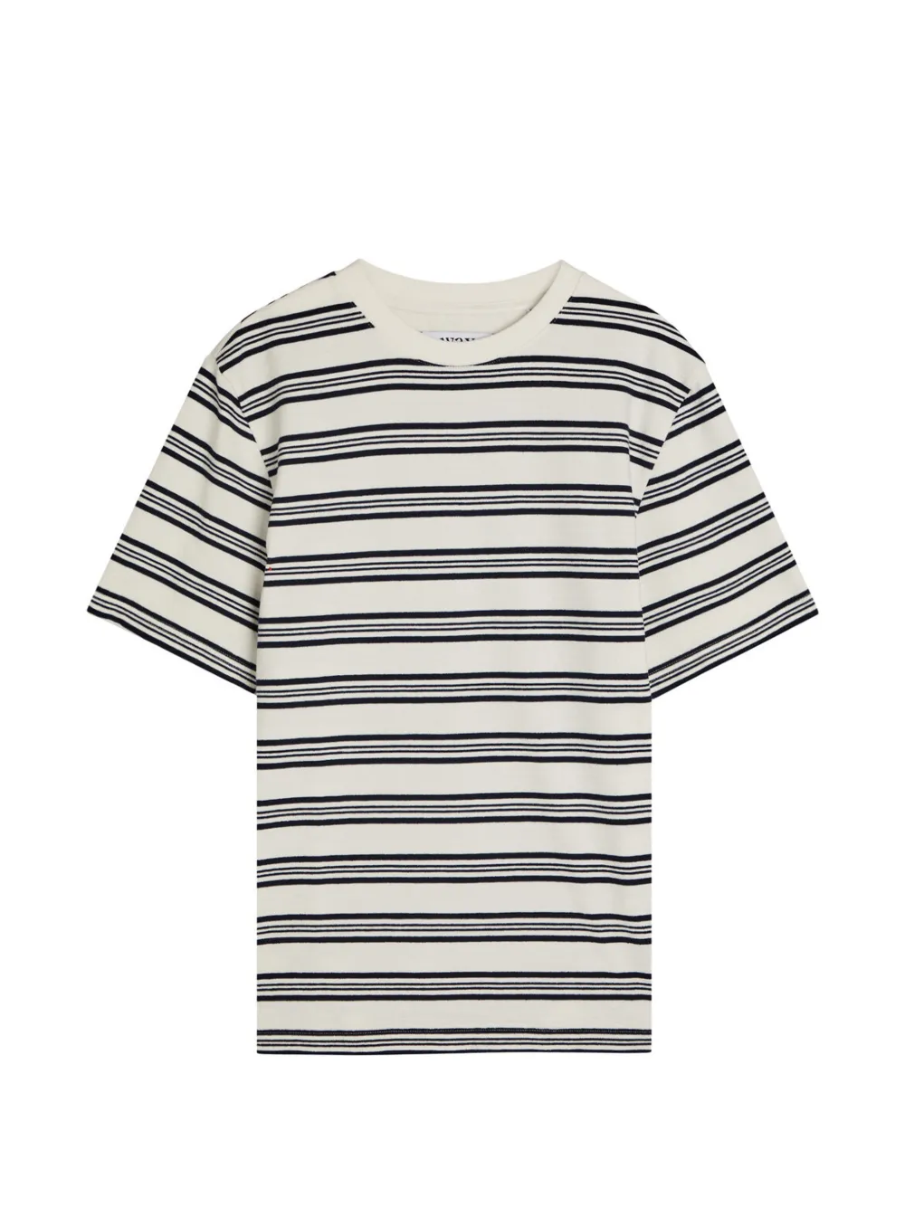 Wax London Dean striped T-shirt – Neutrals