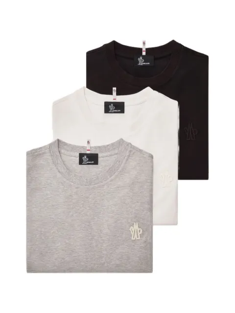 Moncler Grenoble logo-patch T-shirt (set of three)