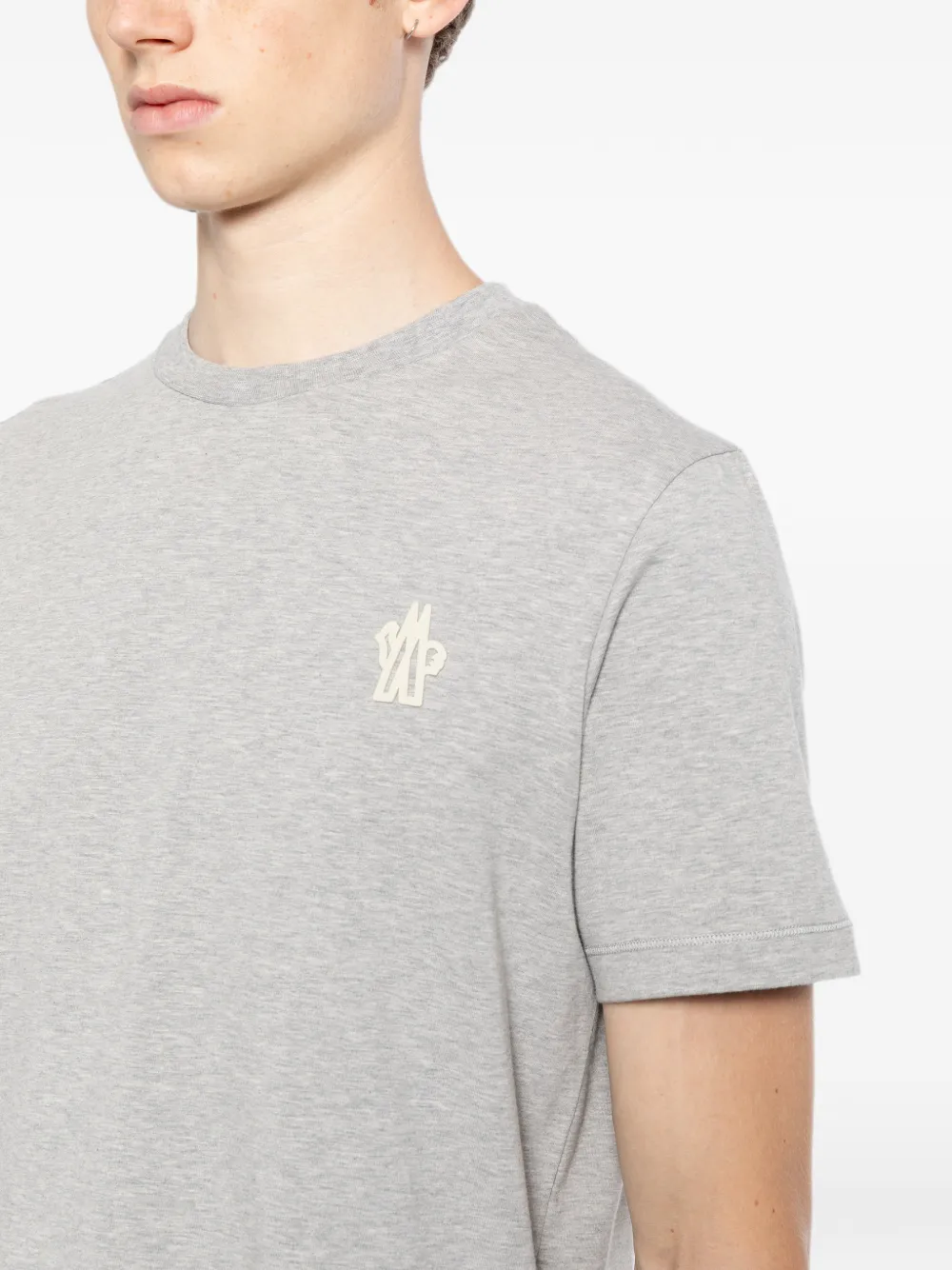 Moncler Grenoble Set van drie T-shirts met logo Wit