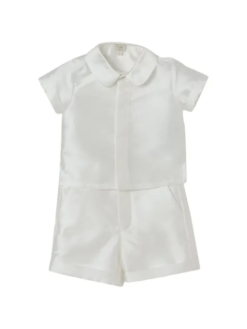 Il Gufo collared two-piece babygrow set