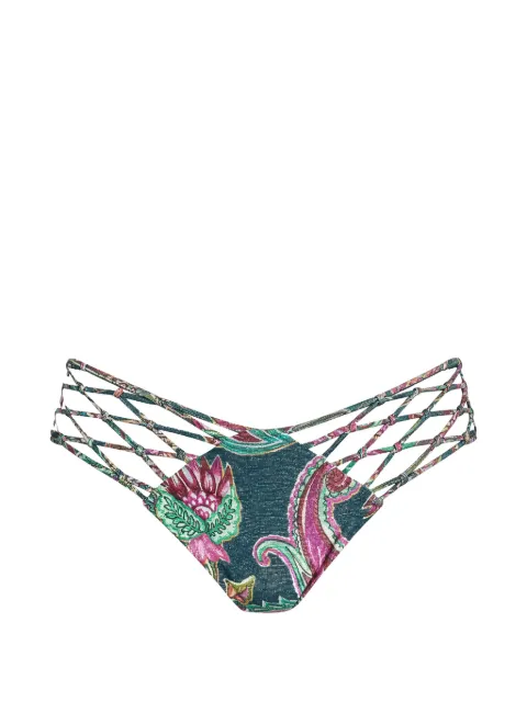 Del Maar Malaki braided colourful-pattern bikini bottoms