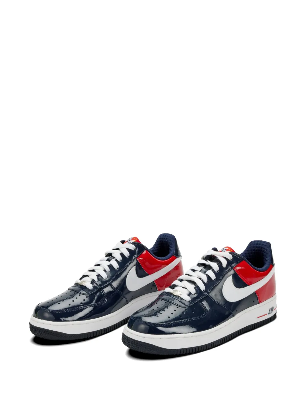 Nike Air Force 1 Premium geperforeerde leren sneakers Blauw