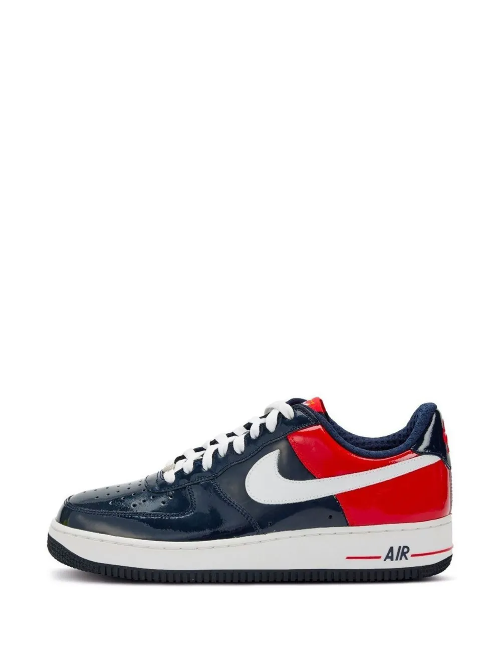 Nike Air Force 1 Premium geperforeerde leren sneakers Blauw