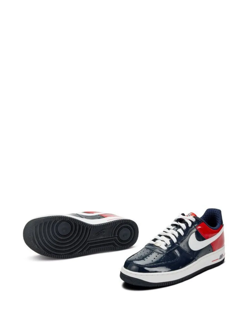 Nike Air Force 1 Premium geperforeerde leren sneakers Blauw