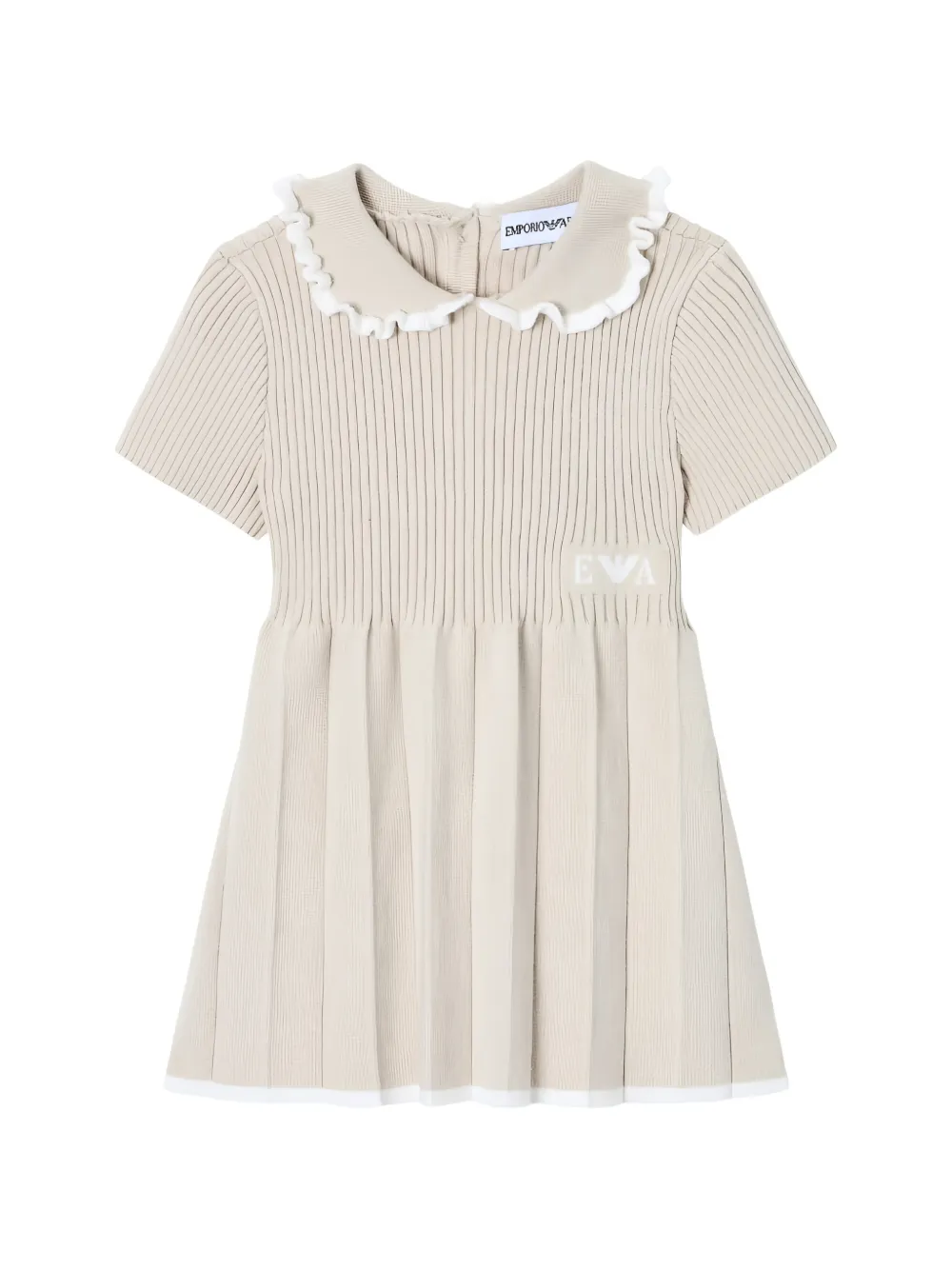 Emporio Armani Kids pleated dress - Neutrals