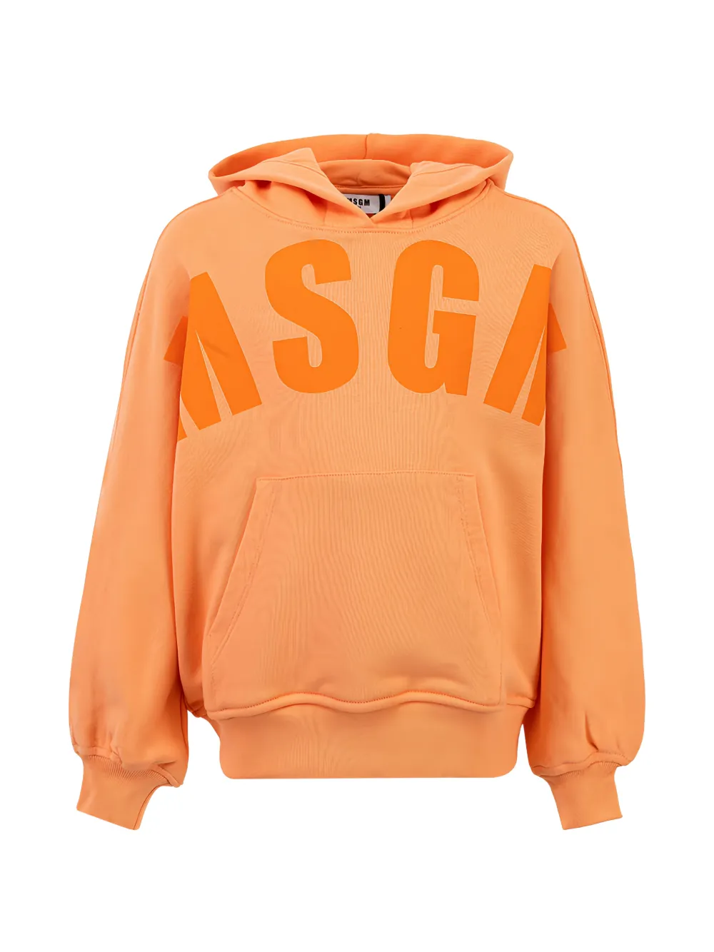 Msgm Kids' Logo Hoodie In Orange