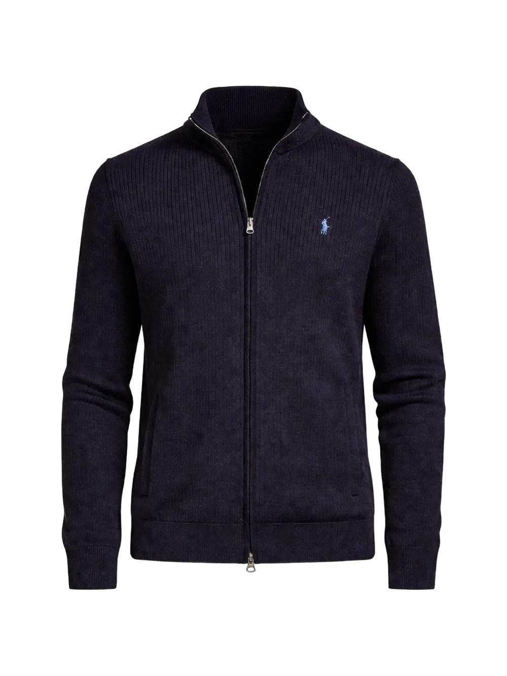 Polo Ralph Lauren zip ribbed cardigan - Blu