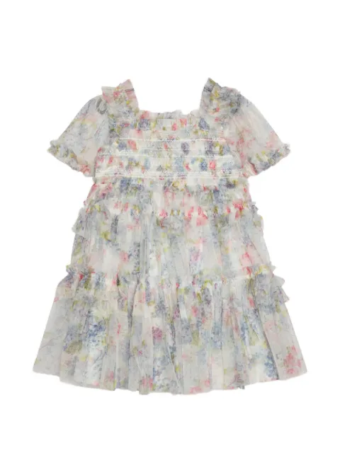 NEEDLE & THREAD KIDS フリル スモックワンピース