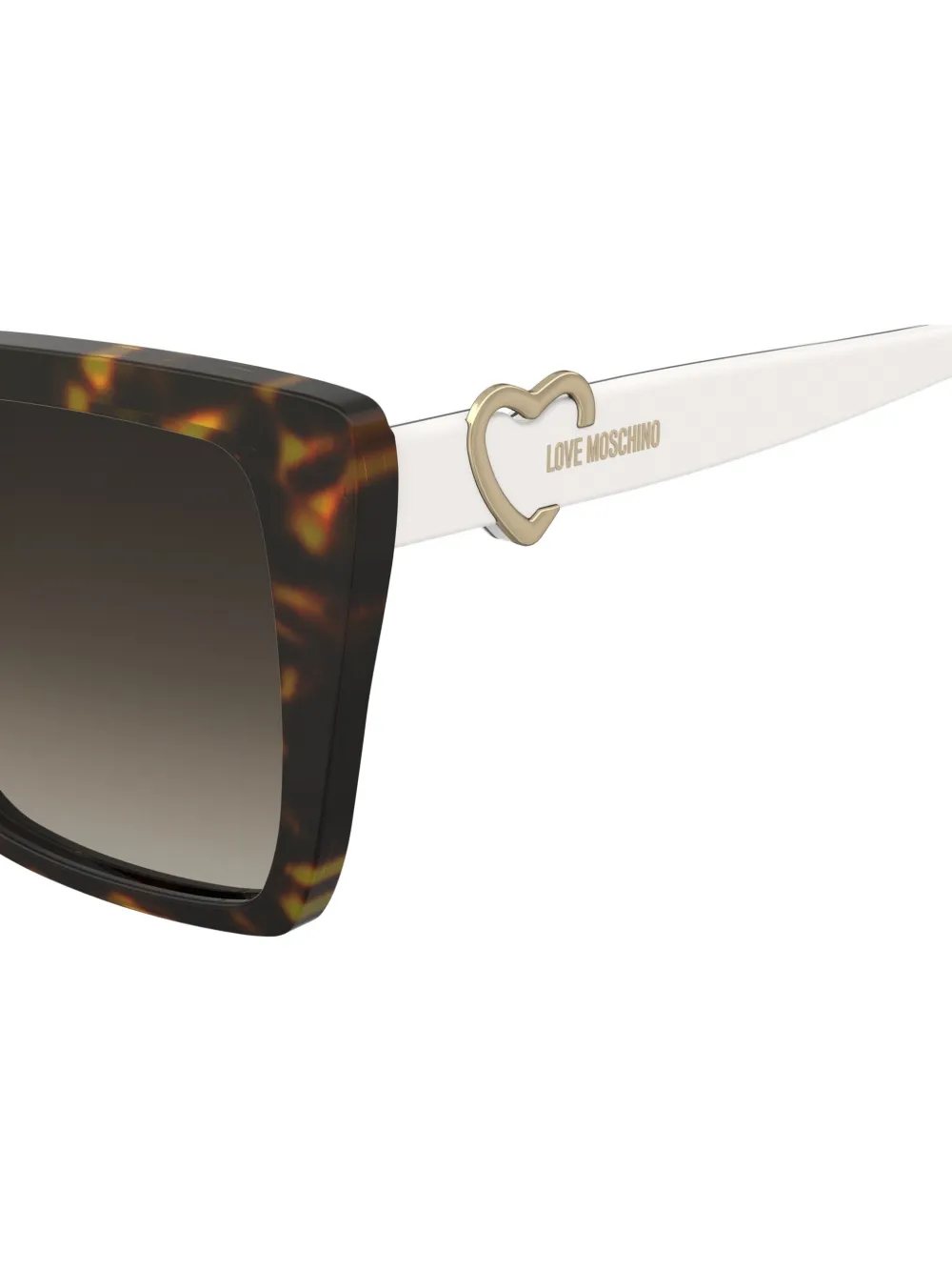  Love Moschino Square-frame Sunglasses - Brown 