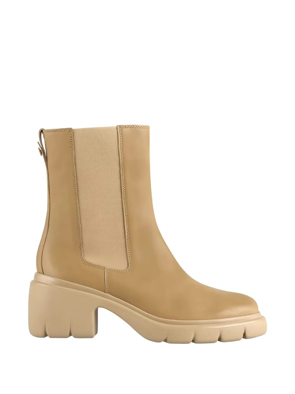 Hogl Platform Chelsea Boots In Neutral