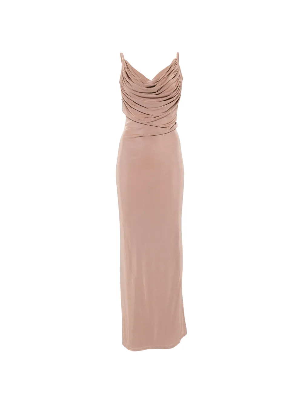 Eleh draped maxi dress - Marrone