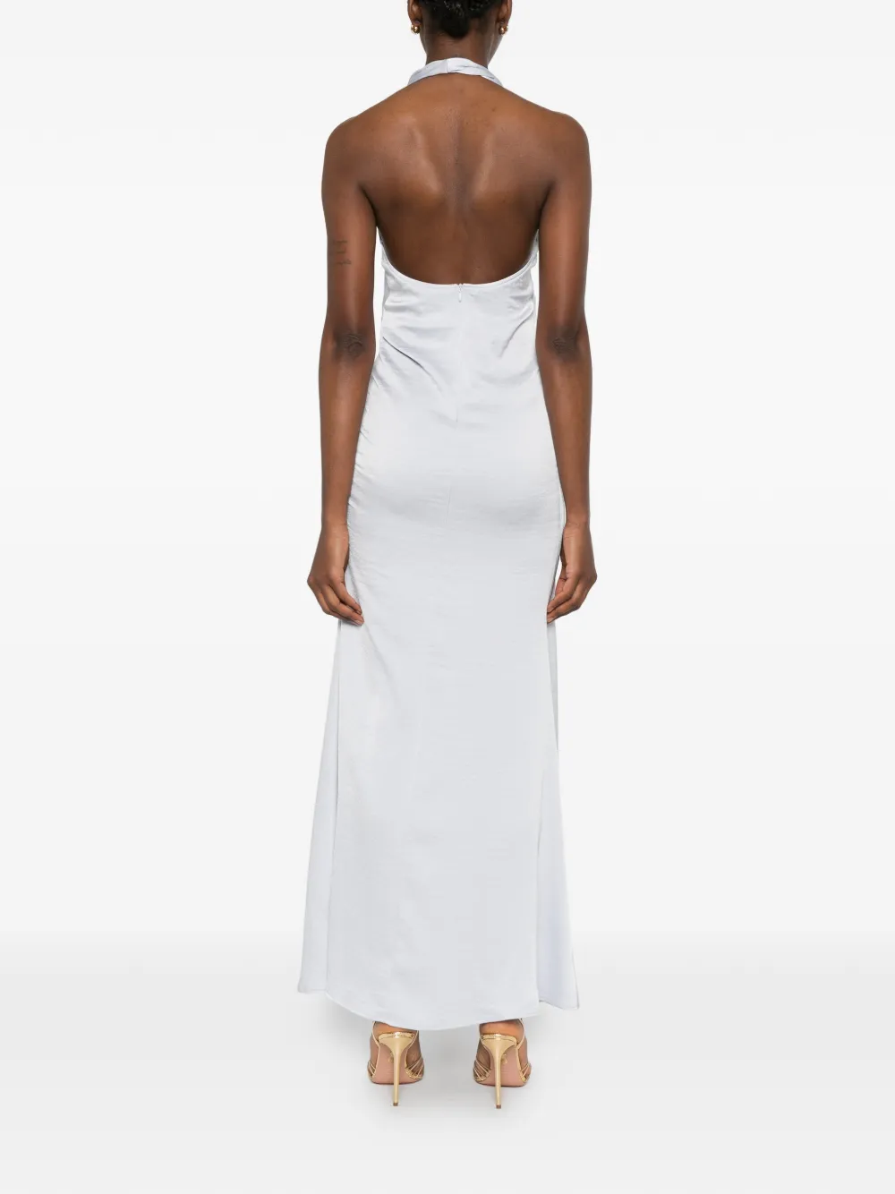 Eleh Katoenen maxi-jurk Blauw