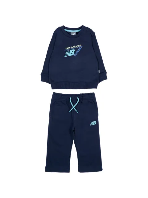 New Balance Kids logo-print tracksuit set