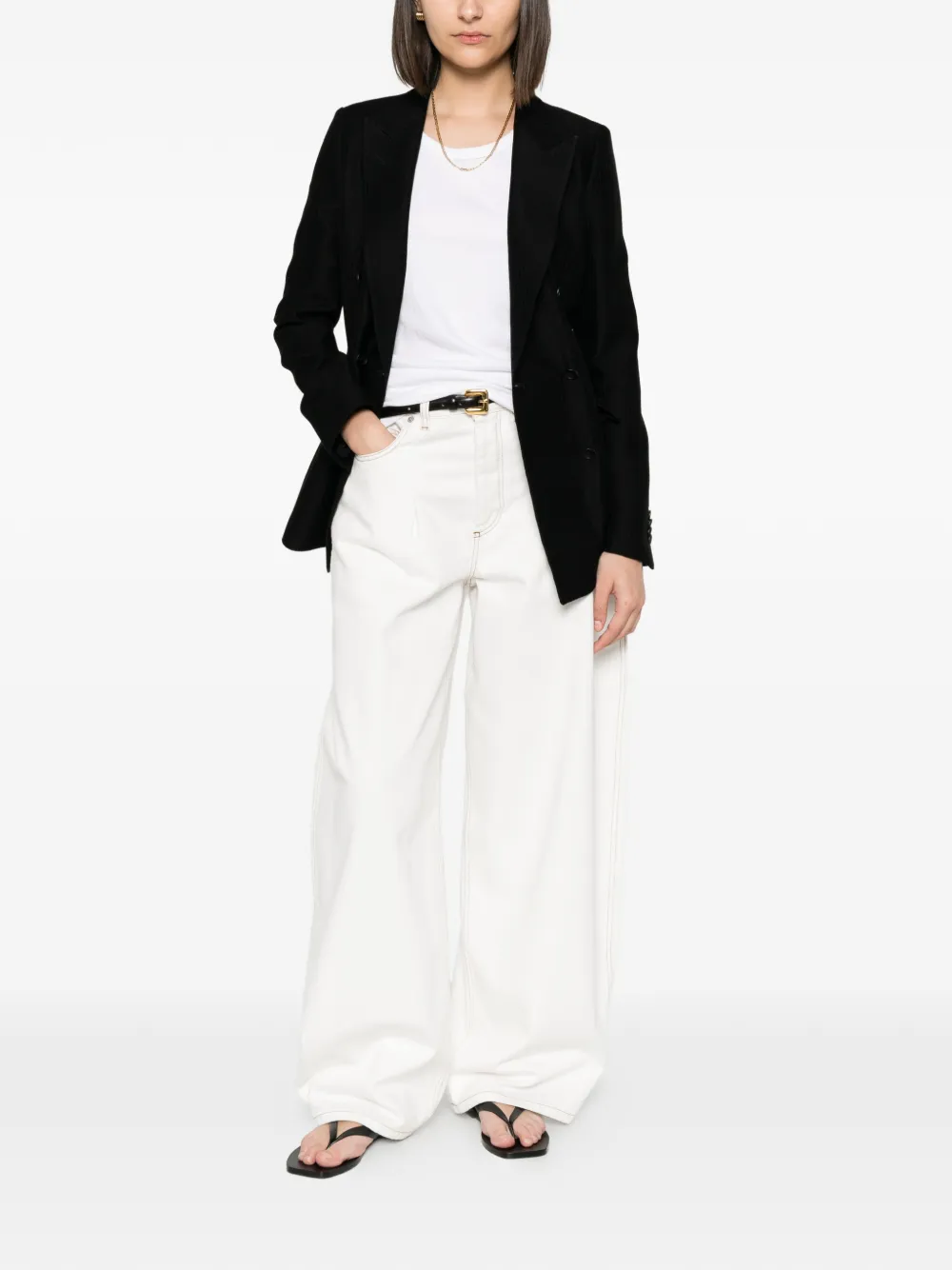 Tagliatore Blazer met dubbele rij knopen Zwart