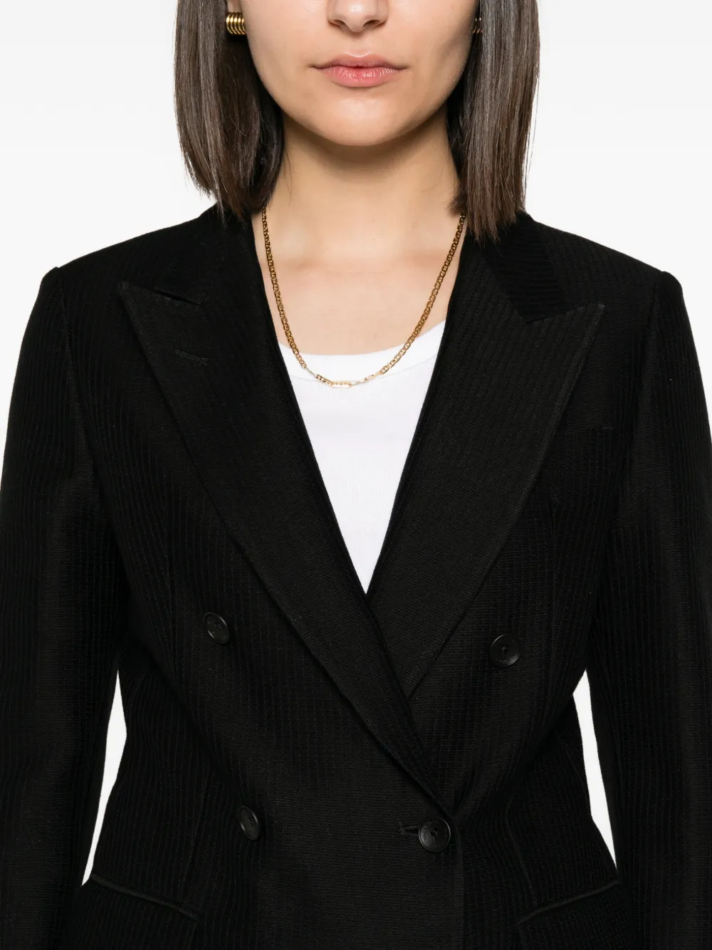 Tagliatore Blazer met dubbele rij knopen Zwart