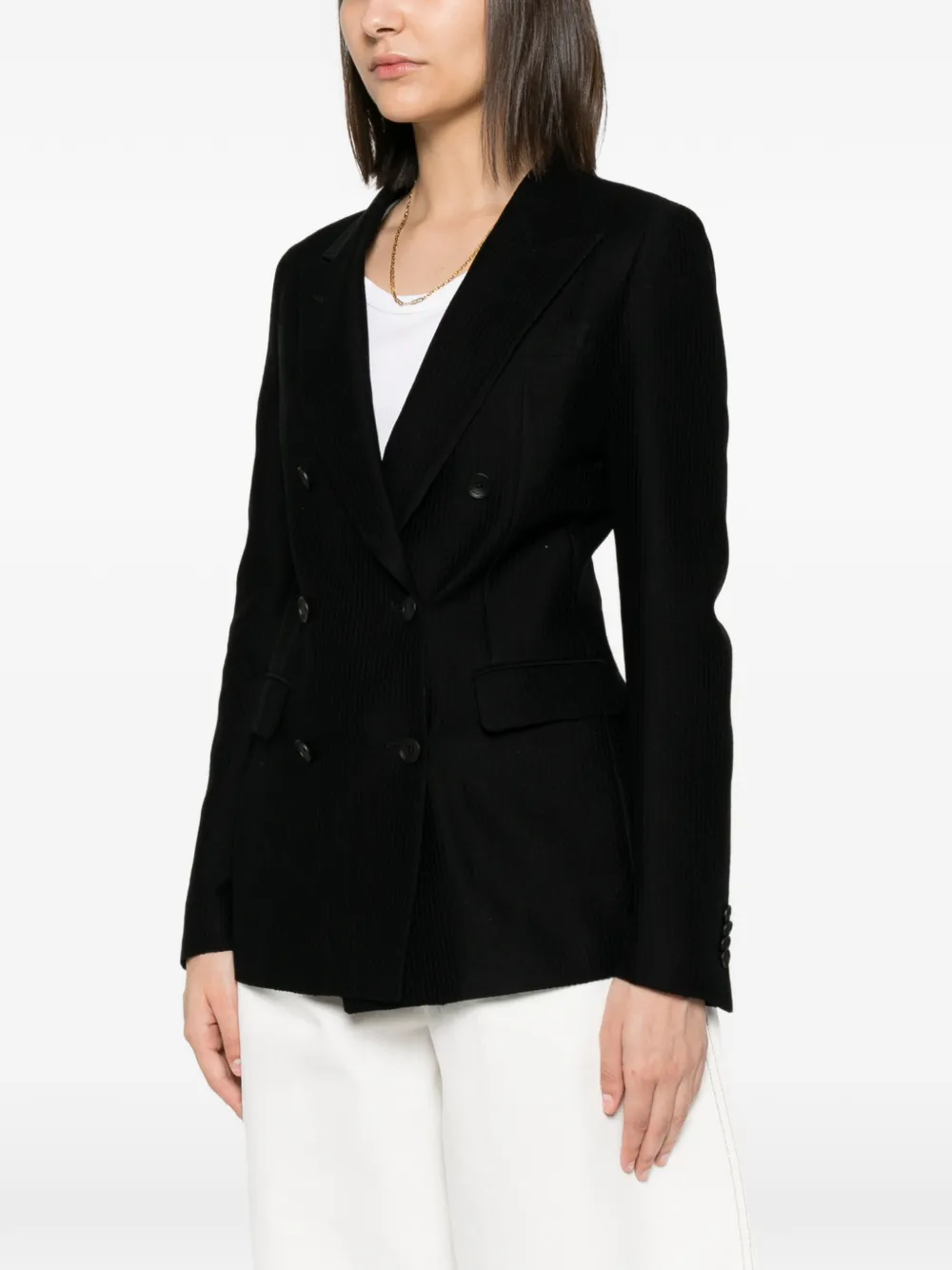 Tagliatore Blazer met dubbele rij knopen Zwart