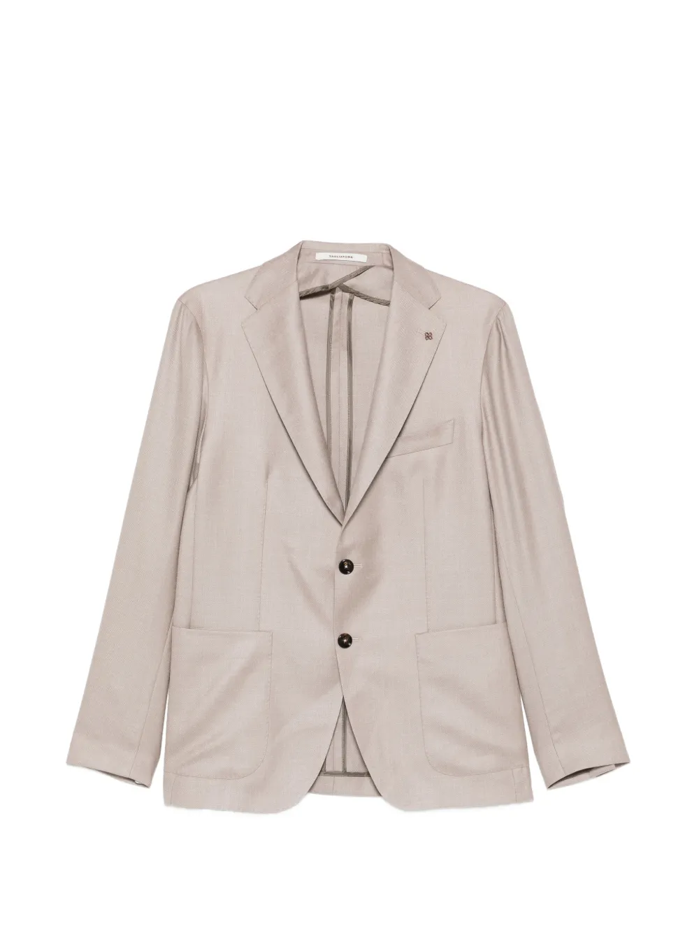 Tagliatore single-breasted patch-pocket blazer - Neutrals