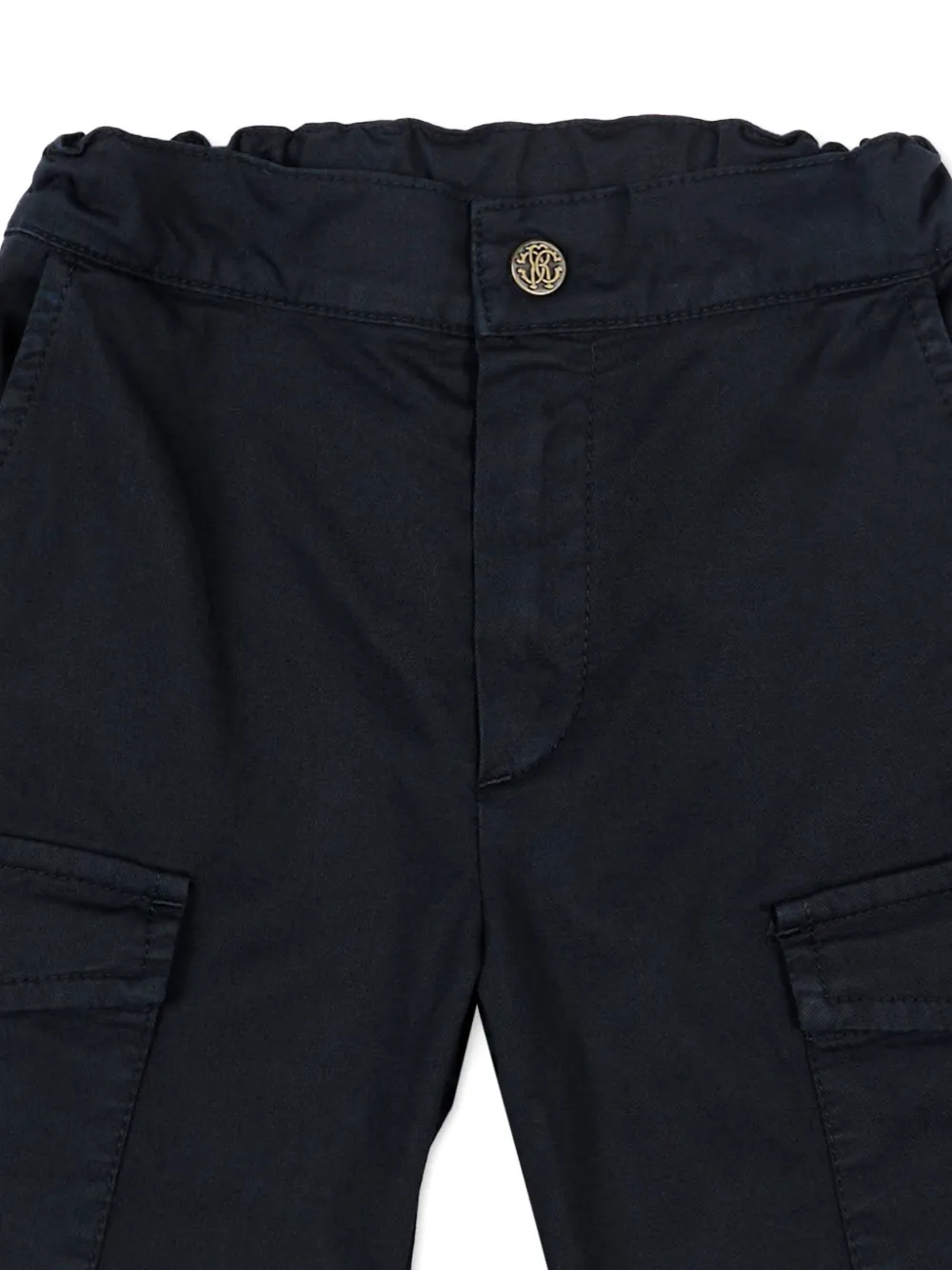  Roberto Cavalli Junior Button Cargo Shorts - Blue 