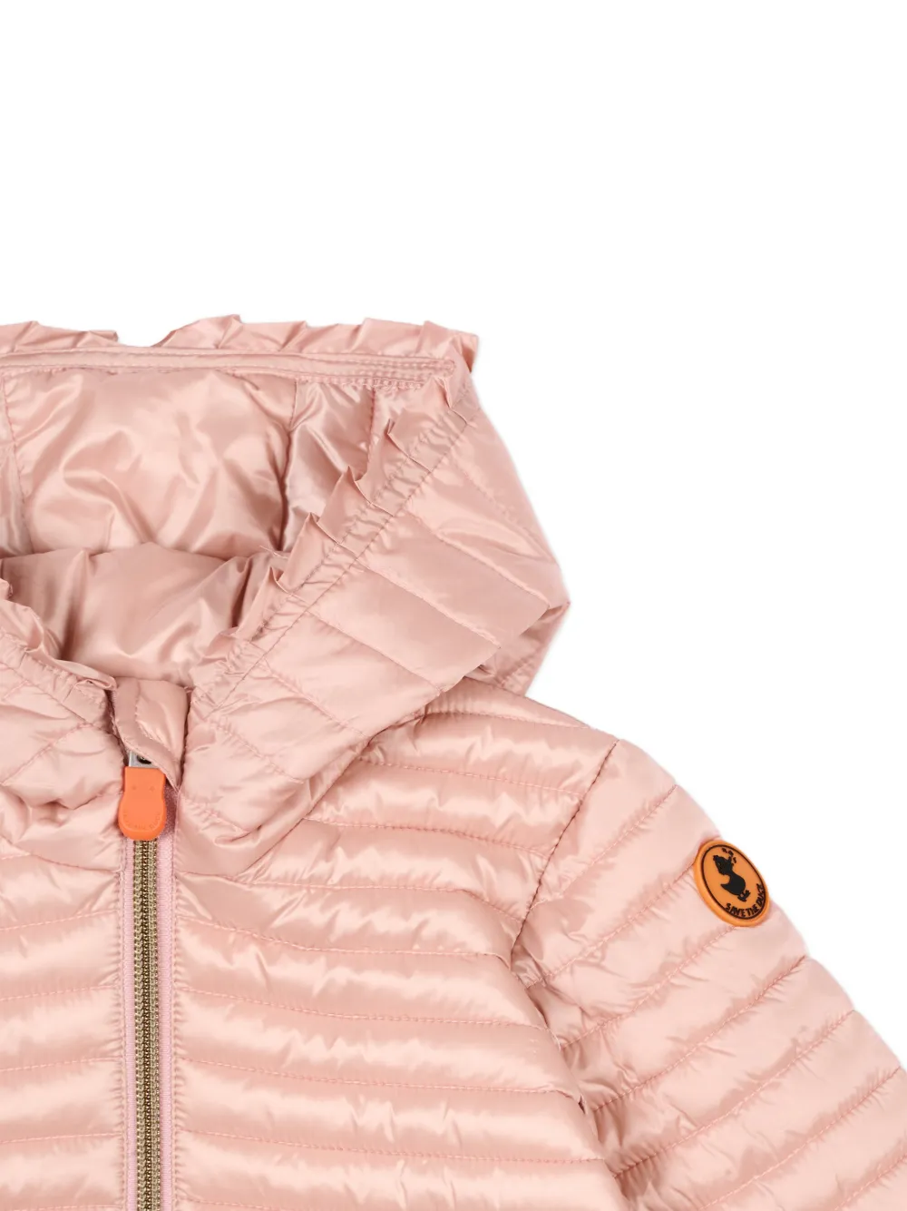 Save The Duck Kids Hooded Quilted Jacket - Pink 