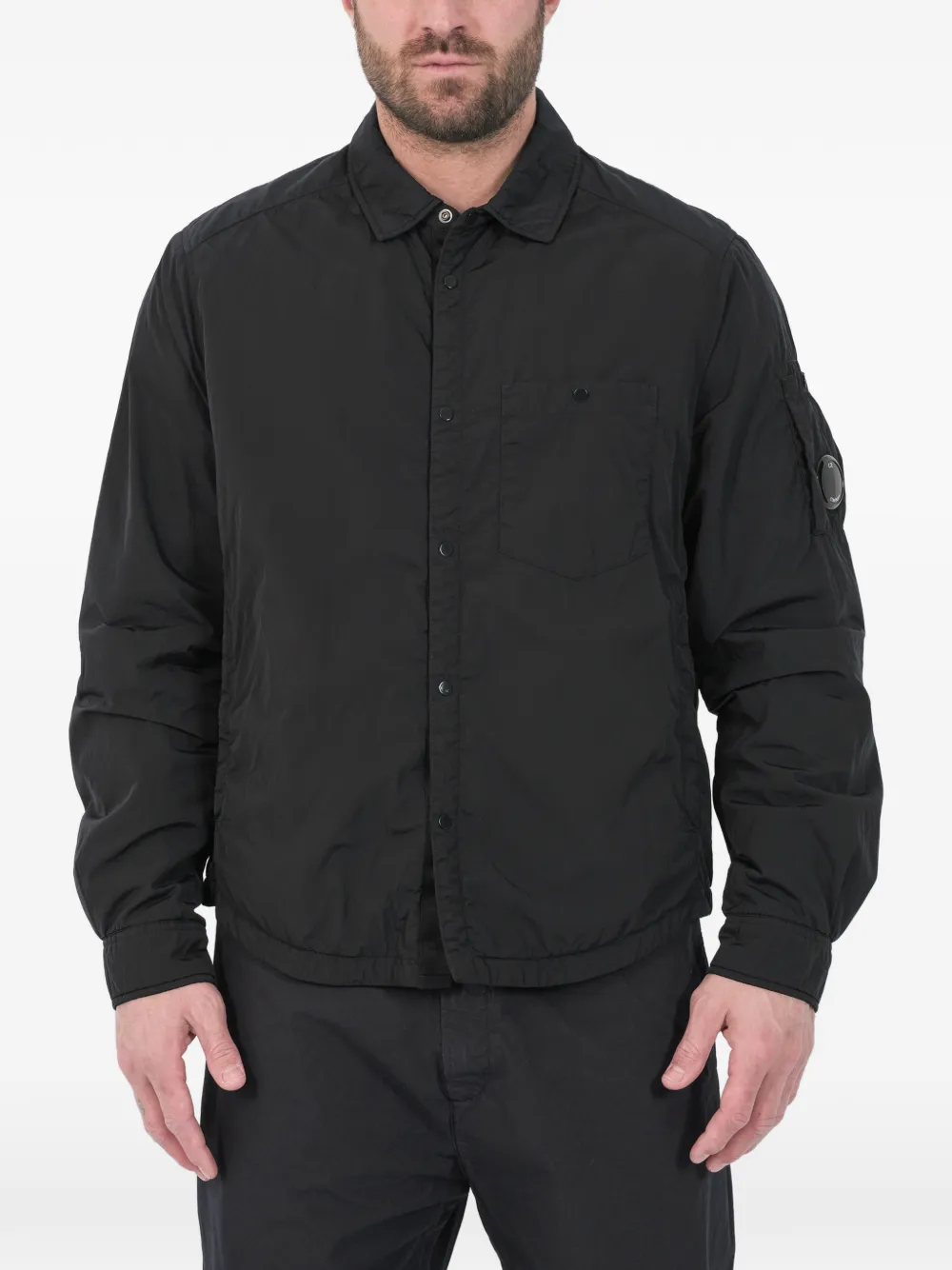 C.P. Company patch pocket shirt jacket - Blu