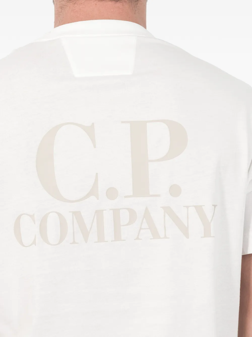 C.P. Company T-shirt met logodetail Wit