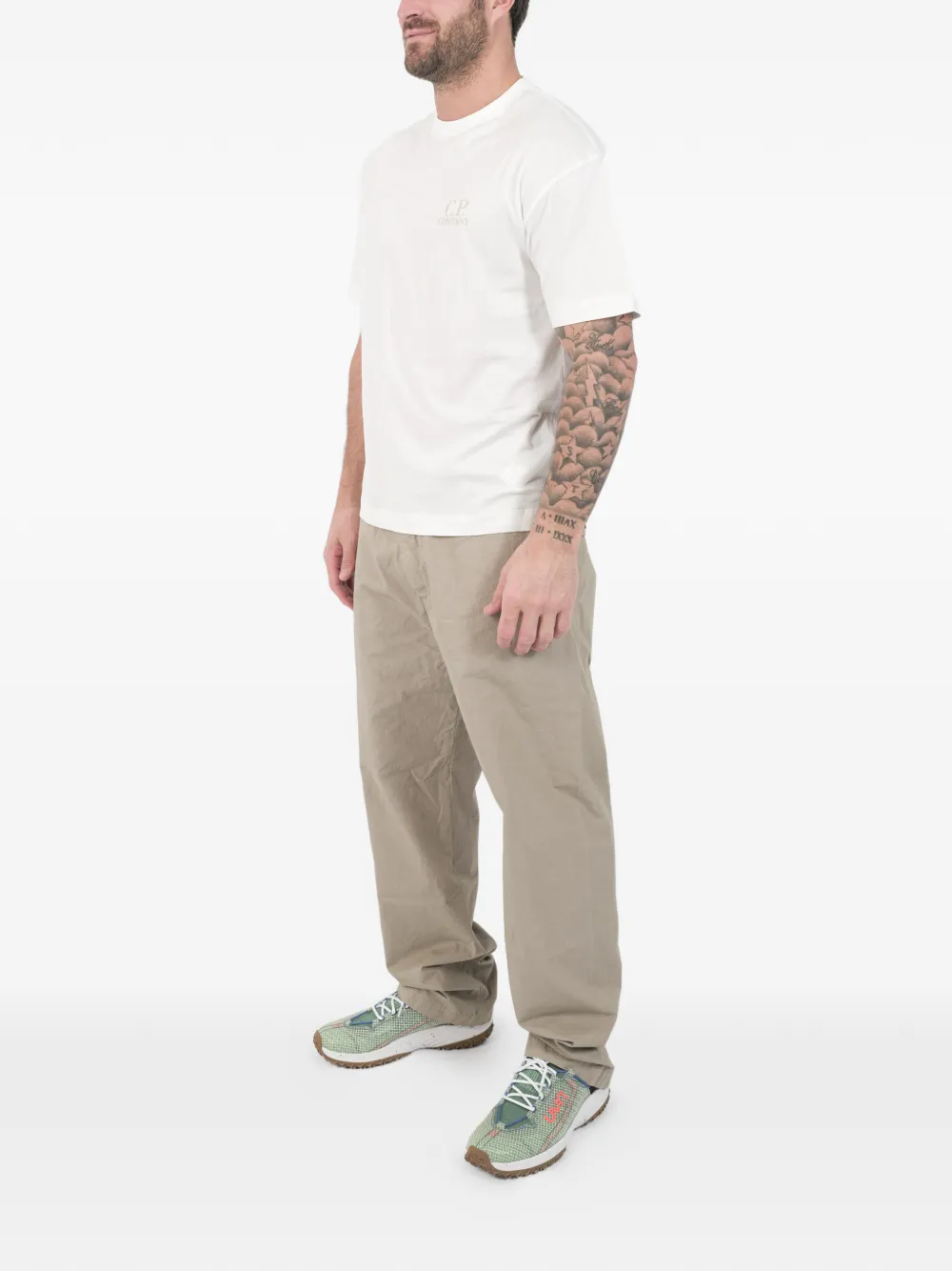 C.P. Company T-shirt met logodetail Wit