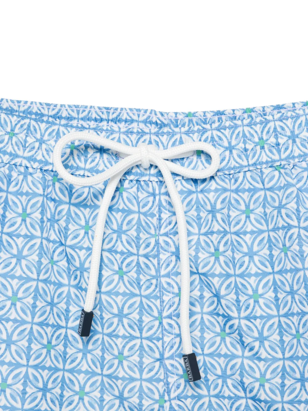  Barba Short De Bain à Imprimé Géométrique - Bleu 