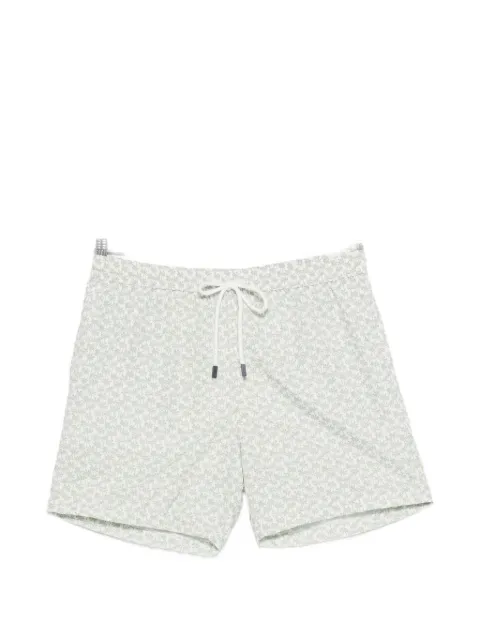 Barba palm-tree print swim shorts