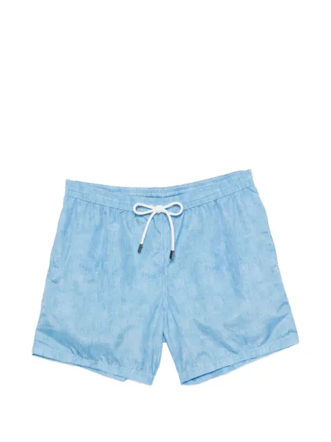 Barba floral-print drawstring swim shorts