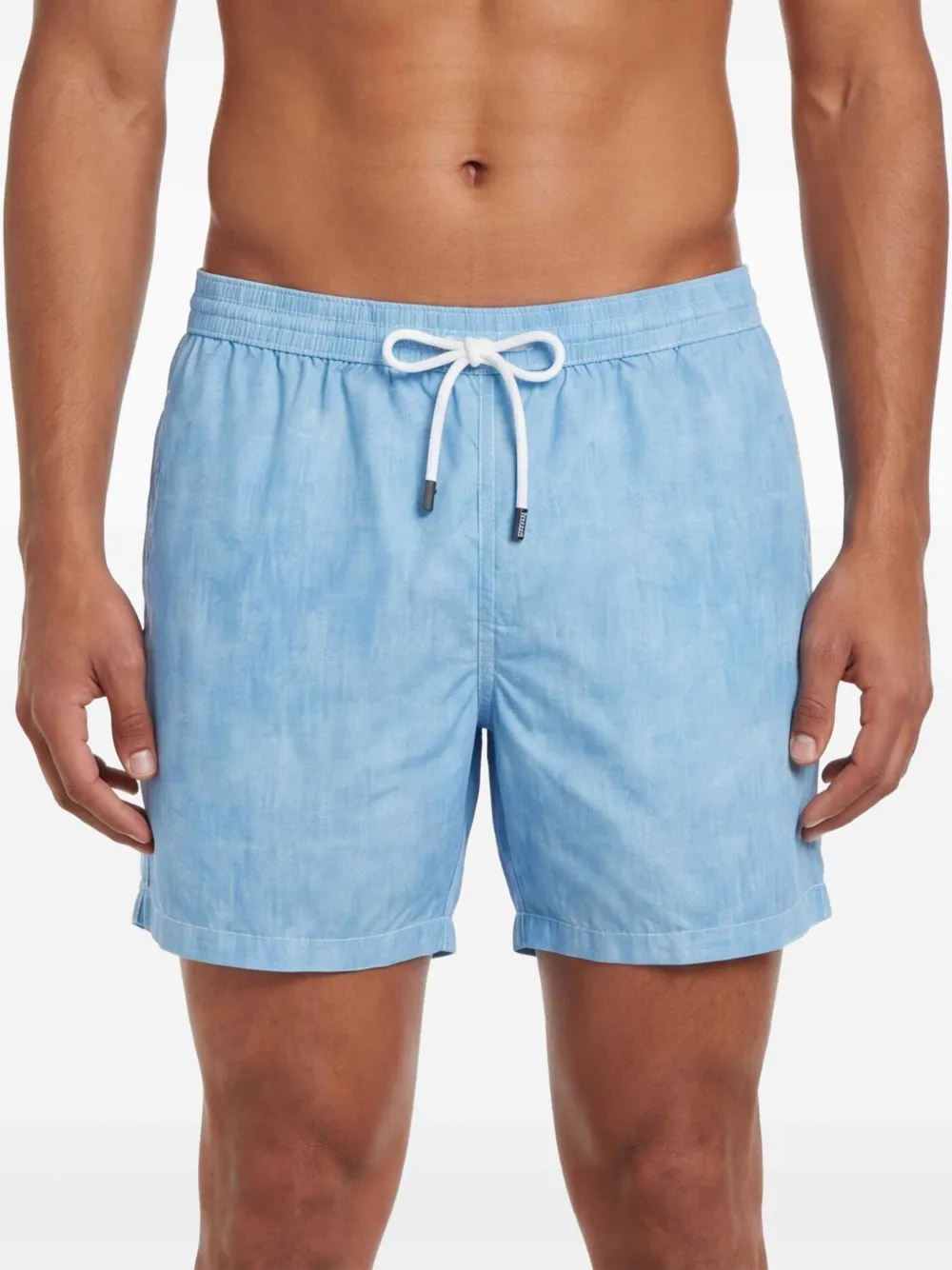 Barba Zwembroek met bloemenprint Blauw