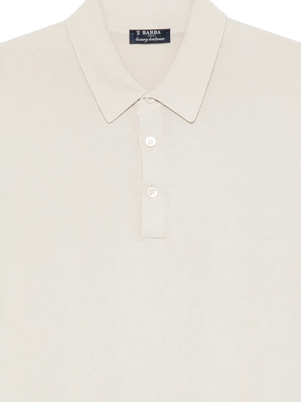 Barba Poloshirt met korte mouwen Beige