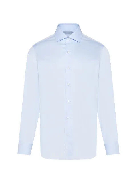 Barba spread-collar long-sleeve shirt