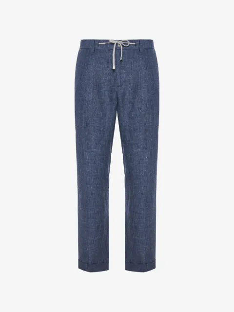 Barba drawstring-fastening trousers