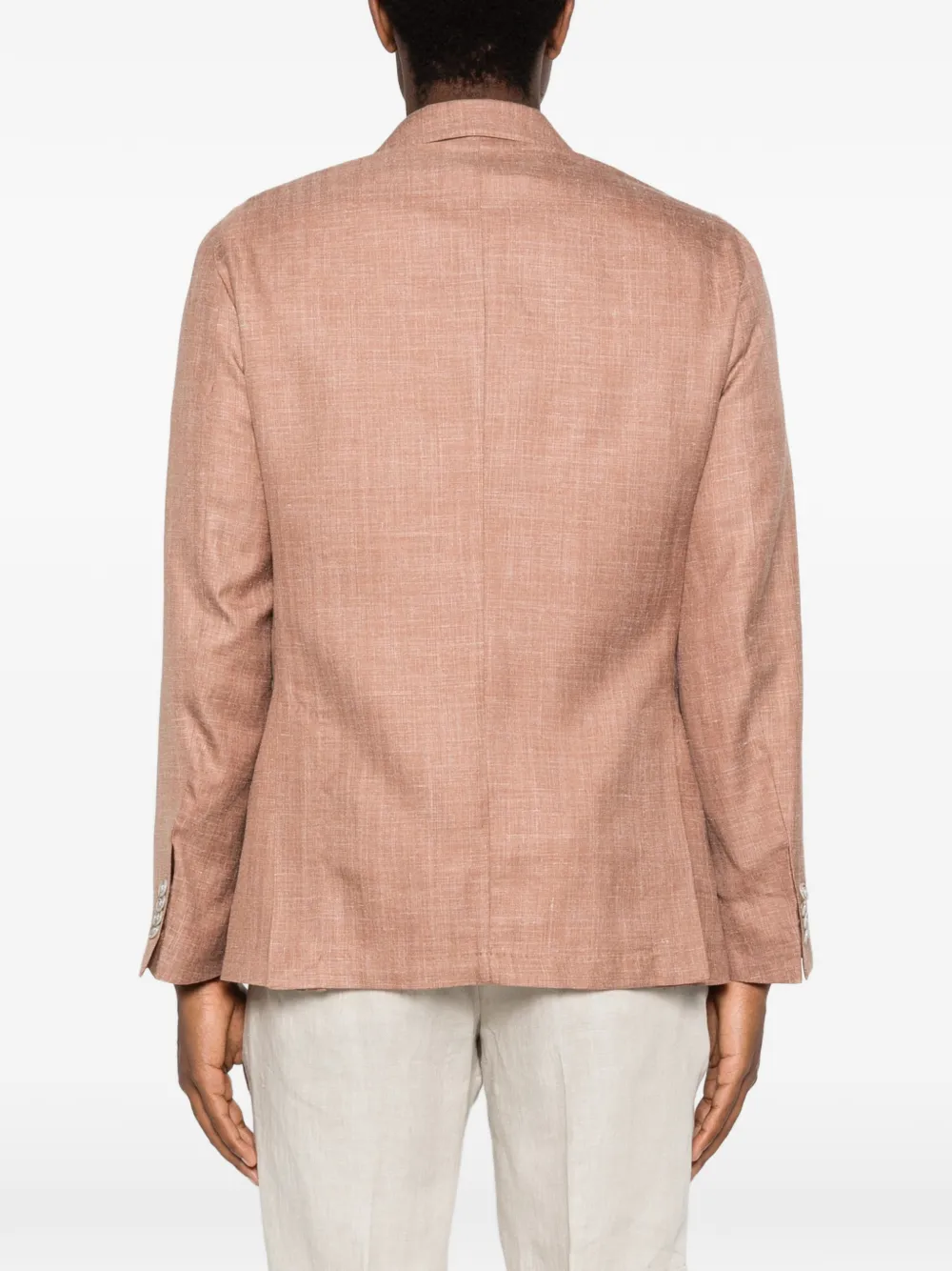 Barba Blazer met enkele rij knopen Rood