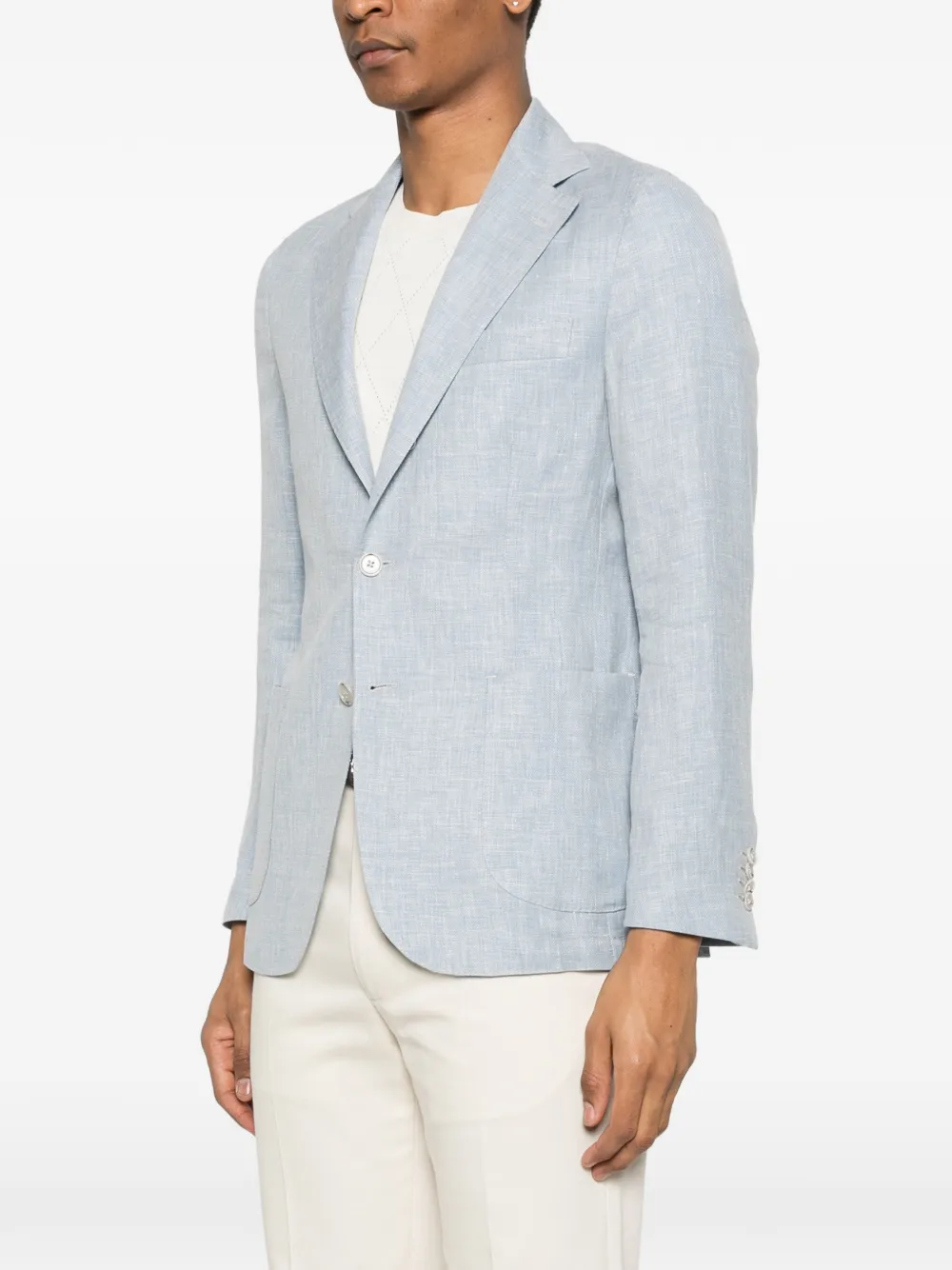  Barba Patch-pocket Blazer - Blue 