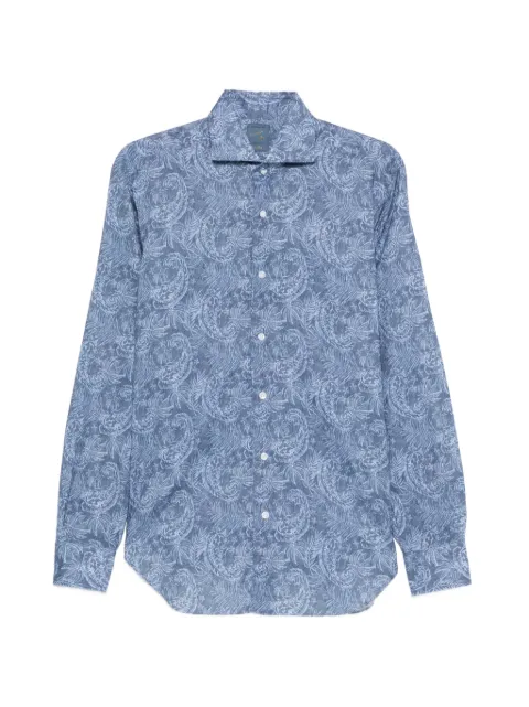 Barba paisley-print long-sleeve shirt