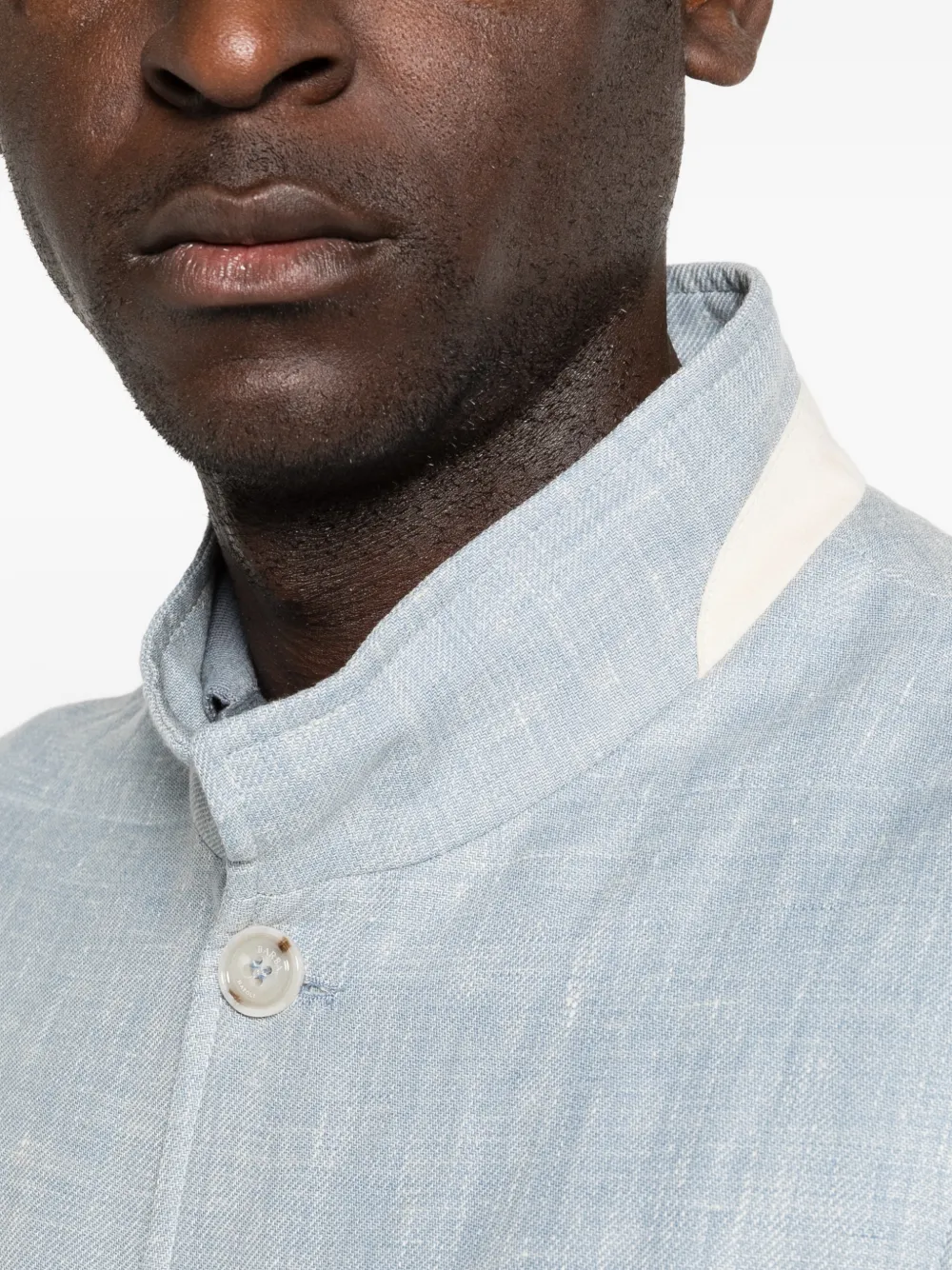 Barba Orion gilet met knopen Blauw