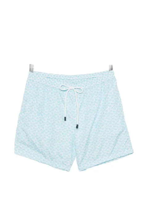 Barba palm-tree print swim shorts