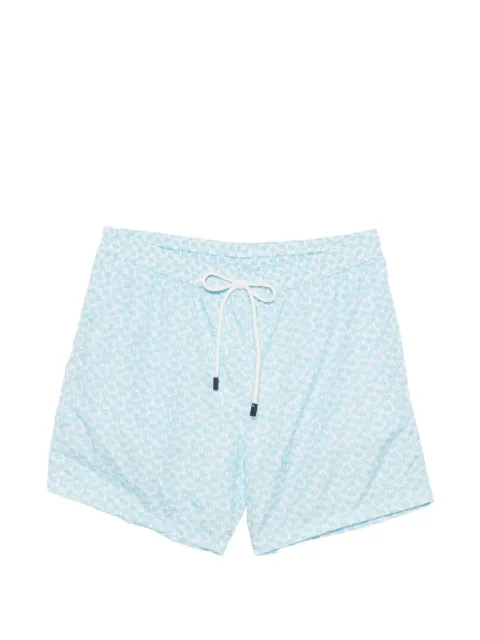 Barba palm-tree print swim shorts