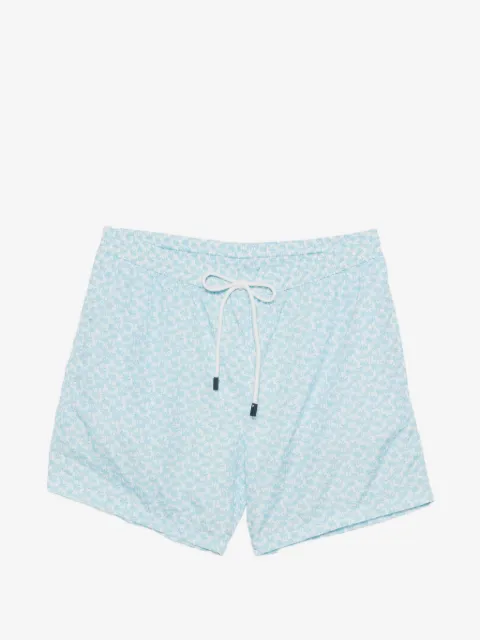 Barba short de bain à imprimé palmier