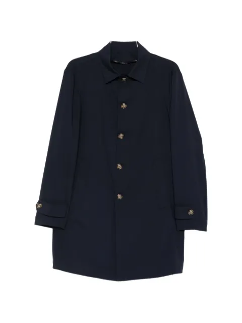 Barba single-breasted button-up coat 